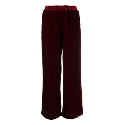 GOLDHAWK - Velvet Wide-leg Trousers