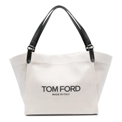 TOM FORD - Canvas And Leather Large Tote Bag