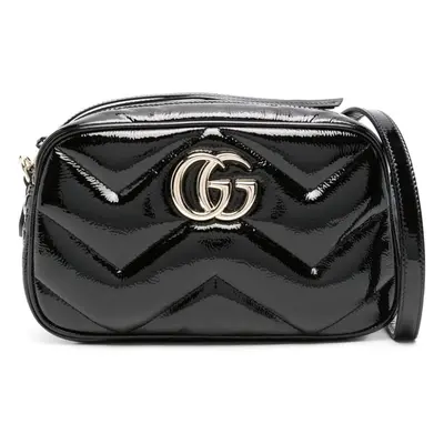 GUCCI - Gg Marmont Small Patent Leather Shoulder Bag