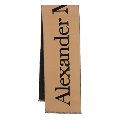 ALEXANDER MCQUEEN - Logo Cotton Scarf