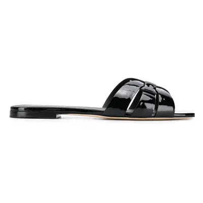 SAINT LAURENT - Nu Pieds Tribute Leather Flat Sandals