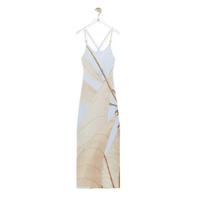 LOEWE PAULA'S IBIZA - Cotton Blend Strappy Midi Dress