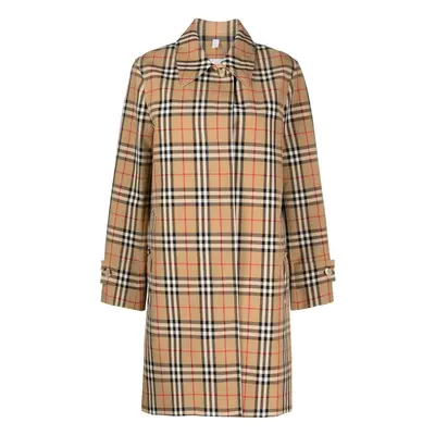 BURBERRY - Check Motif Raincoat