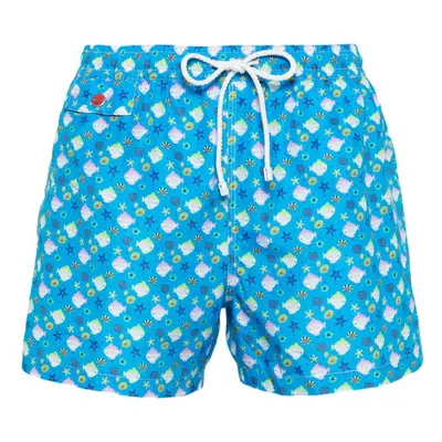 KITON - Printed Swim Shorts