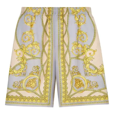 VERSACE - Barocco Print Silk Shorts