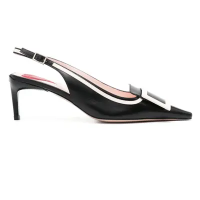 ROGER VIVIER - Viv' Canard Leather Slingback Pumps