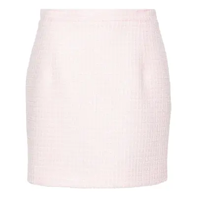 ALESSANDRA RICH - Sequin Checked Tweed Mini Skirt