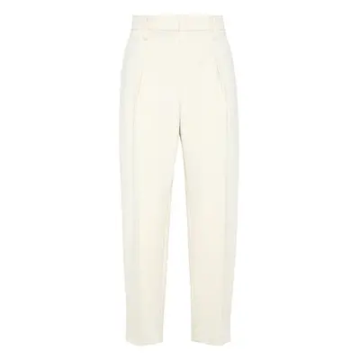 BRUNELLO CUCINELLI - Cotton Gabardine Slouchy Trousers With Shiny Detail