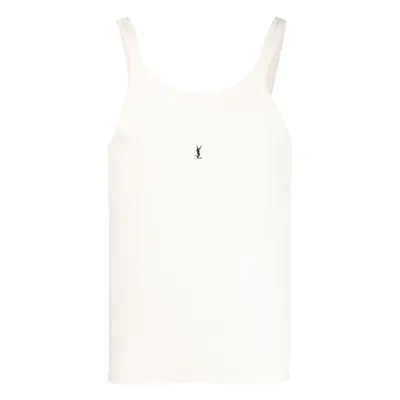 SAINT LAURENT - Cassandre Cotton Tank Top