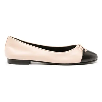 TORY BURCH - Cap-toe Leather Ballets