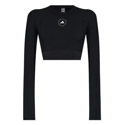 ADIDAS BY STELLA MCCARTNEY - Logo Long-sleeve Cropped T-shirt