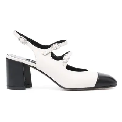 CAREL PARIS - Papaya Leather Slingback Pumps