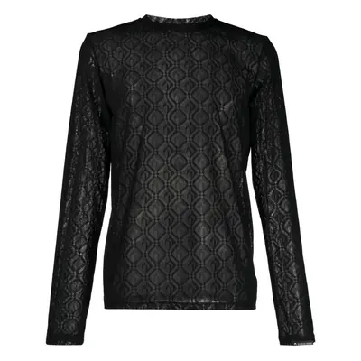 MARINE SERRE - Logo Mesh Crewneck Sweater