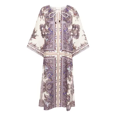 ZIMMERMANN - Paisley Print Linen Midi Dress