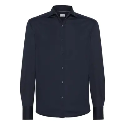 BRUNELLO CUCINELLI - Silk And Cotton Jersey Shirt