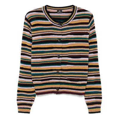 PS PAUL SMITH - Striped Wool Cardigan