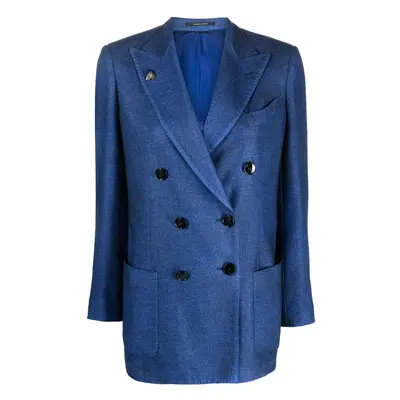 GABRIELE PASINI - Double-breasted Wool Blend Jacket