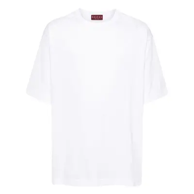 GUCCI - Embroidered Logo Cotton T-shirt