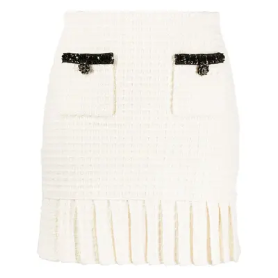 SELF PORTRAIT - Structured Knit Mini Skirt