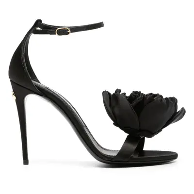 DOLCE & GABBANA - Keira Satin Heel Sandals