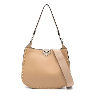 VALENTINO GARAVANI - Hobo Rockstud Leather Shoulder Bag