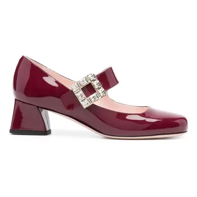 ROGER VIVIER - Tres Vivier Strass Patent Leather Pumps