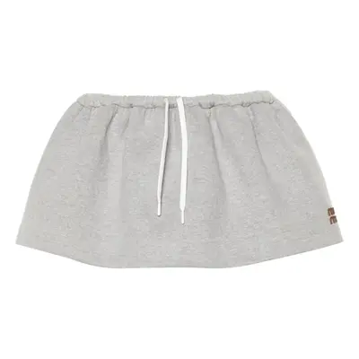 MIU MIU - Cotton Mini Sweat Skirt