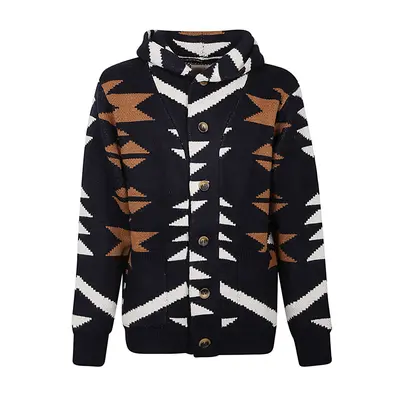 TOOCO - Ethnic Print Cardigan