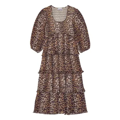 GANNI - Leopard Print Midi Dress