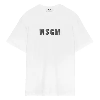 MSGM - Cotton T-shirt With Logo