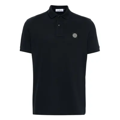 STONE ISLAND - Logo Cotton Polo Shirt