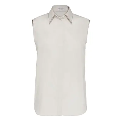 BRUNELLO CUCINELLI - Cotton Sleeveless Shirt