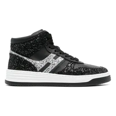 HOGAN - H630 Gliettered Leather Sneakers