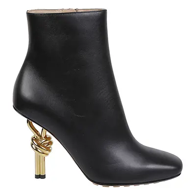 BOTTEGA VENETA - Knot Leather Ankle Boots