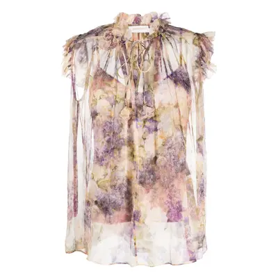 ZIMMERMANN - Floral Print Silk Top