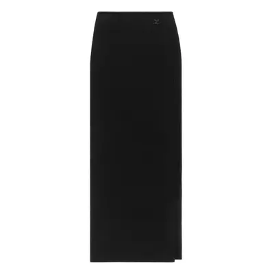 COURRÈGES - Long Ribbed Fitted Skirt