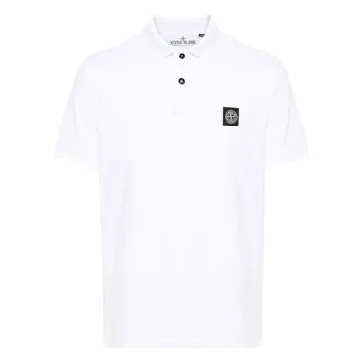 STONE ISLAND - Cotton Polo Shirt With Logo