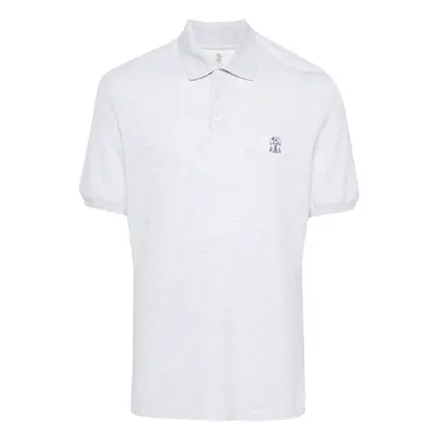 BRUNELLO CUCINELLI - Logo Cotton Polo Shirt