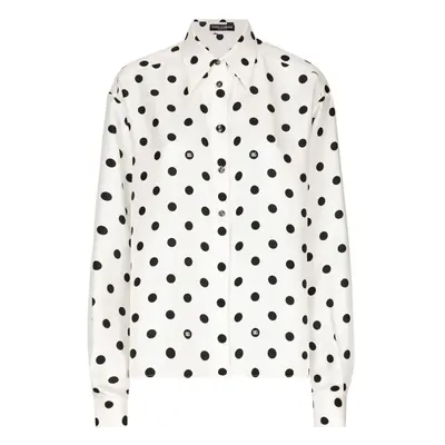 DOLCE & GABBANA - Dots Print Silk Shirt