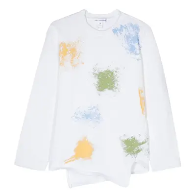 COMCOMME DES GARÇONS SHIRTME DES GARÇONS SHIRT - Printed Asymmetric Blouse