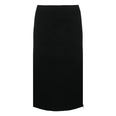 TOM FORD - Zipped Ribbed Silk Skirt