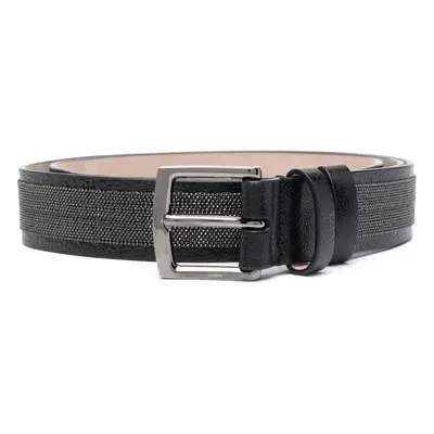 BRUNELLO CUCINELLI - Leather Belt With Precious Details