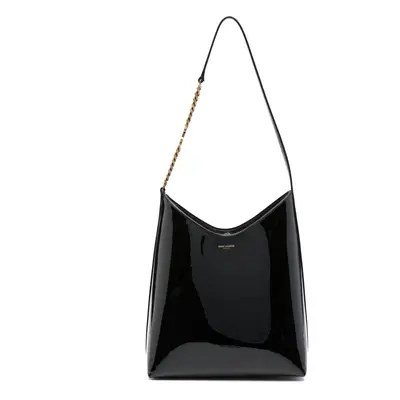 SAINT LAURENT - Rendez-vous Patent Leather Hobo Bag