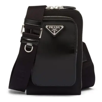 PRADA - Logo Leather Phone Holder