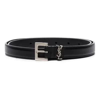 SAINT LAURENT - Cassandre Leather Belt