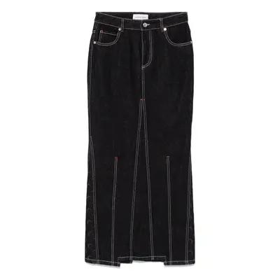 MARINE SERRE - Moon Denim Long Skirt