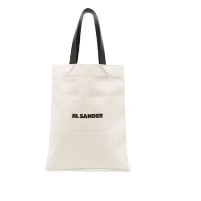 JIL SANDER - Book Tote Linen Shopping Bag