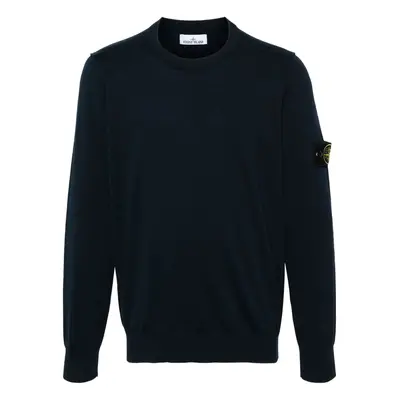 STONE ISLAND - Logo Cotton Sweater