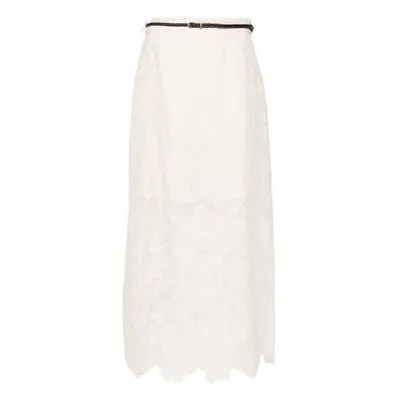 ZIMMERMANN - Embroidered Linen Midi Skirt