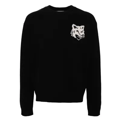 MAISON KITSUNE' - Fox Head Wool Jumper